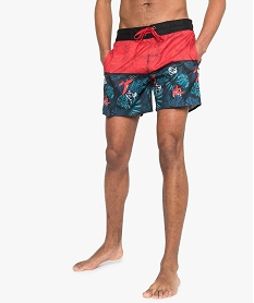 short de de bain homme imprime tropical - freegun imprime8952001_1