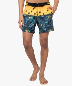 short de bain homme a motifs exotiques - freegun imprime8952101_1