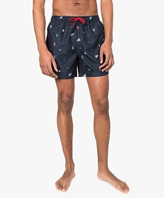 GEMO Maillot de bain homme à motifs avec poche arrière Imprimé