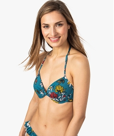 haut de maillot de bain femme fleuri balconnet a armatures imprime haut de maillots de bain8954501_1