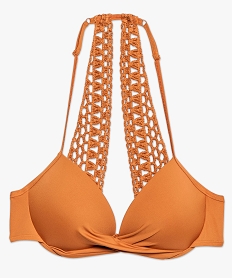 haut de maillot de bain femme dos en dentelle macrame original orange haut de maillots de bain8956201_4