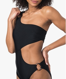 maillot de bain 1 piece femme trikini asymetrique a anneaux noir maillots de bain 1 piece8957301_2