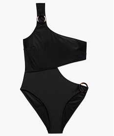 maillot de bain 1 piece femme trikini asymetrique a anneaux noir8957301_4