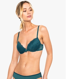 GEMO Soutien-gorge à bonnets coqués en dentelle vert standard