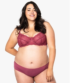 soutien-gorge grande taille en dentelle avec armatures rose8963501_1