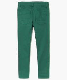 pantalon garcon 5 poches twill stretch vert8965601_3