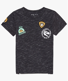 tee-shirt garcon au coloris chine avece motif dinosaures gris8968101_2