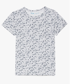 GEMO Tee-shirt garçon à manches courtes imprimé Gris