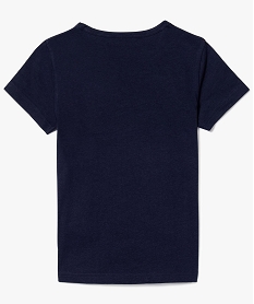 tee-shirt garcon a manches courtes imprime bleu8968801_2