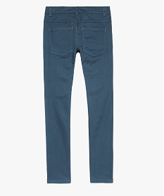 pantalon garcon 5 poches coupe slim en stretch bleu pantalons8971901_2