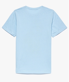 tee-shirt garcon a manches courtes et grand imprime bleu8973201_3