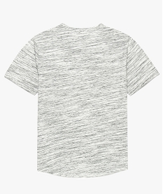 tee-shirt garcon avec col boutonne et poche contrastante gris tee-shirts8973801_2