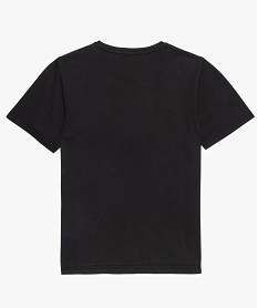 tee-shirt garcon a manches courtes avec inscription noir tee-shirts8973901_2
