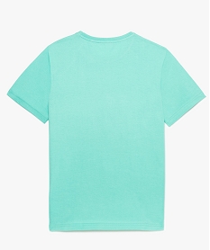 tee-shirt garcon a manches courtes et motif graphique devant vert8974101_2