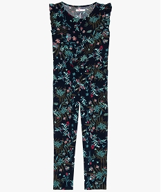 GEMO Combinaison pantalon fille à motifs fleuris Multicolore