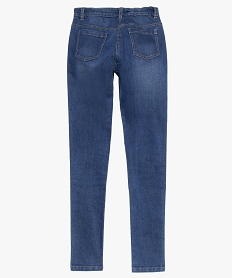 jean fille slim taille haute avec bandes laterales colorees gris jeans8988601_2