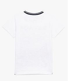 tee-shirt garcon avec motif tigre devant et col en bord-cote blanc9007401_2