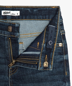 bermuda garcon en jean recycle avec revers cousus bleu9009001_2