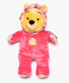 peluche en velours doux - disney winnie lourson rose9011001_1