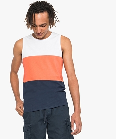 GEMO Débardeur homme tricolore kaki chine