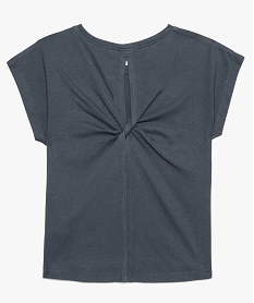 tee-shirt fille avec dos fantaisie et motif paillete devant gris9047201_2