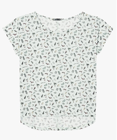 tee-shirt femme loose imprime blanc9051801_4