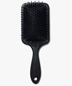 GEMO Brosse à cheveux femme large et imprimée à picots plastique Noir