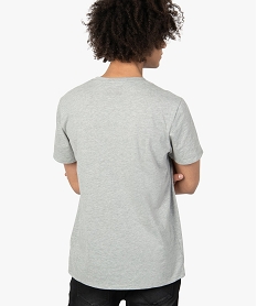 tee-shirt homme avec large inscription sur lavant - bowie gris9057801_3