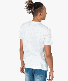 tee-shirt homme imprime avec inscription palm beach bleu tee-shirts9069401_3