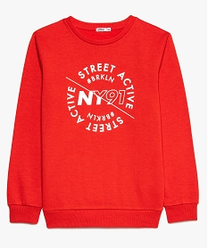 SANS GENRE BLANC SWEAT FLAME SCARLET