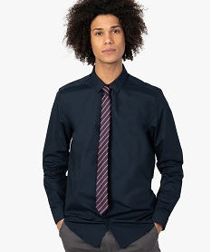 GEMO Cravate homme à rayures bicolores Imprimé