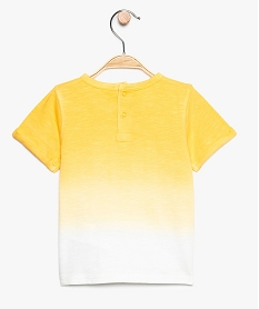 tee-shirt bebe garcon avec motif camion sur lavant jaune9075901_2