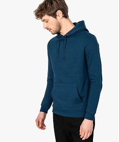 sweat homme a capuche avec poche kangourou bleu9088501_1