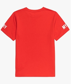 tee-shirt garcon avec inscription contrastante rouge9095901_2
