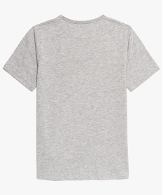 tee-shirt garcon inscriptions et motif bicolore gris tee-shirts9097501_2