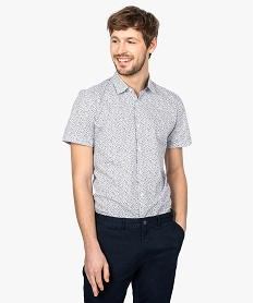 GEMO Chemise homme à manches courtes avec motifs fleuris Imprimé