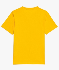 tee-shirt garcon avec motif burger sur lavant jaune9105501_2