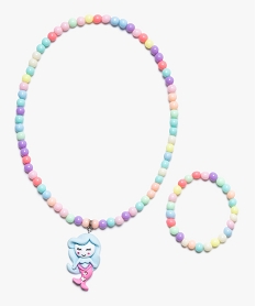 parure de bijoux fille en perles multicolores multicolore autres accessoires fille9108501_1