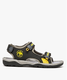 GEMO Sandales garçon à scratch look sport noir standard