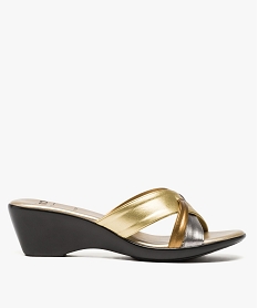 HOMEWEAR IMPIRME RAYURES MULE GOLD