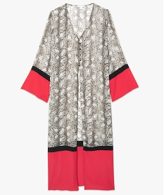 kimono femme long vaporeux - gemo x lalaa misaki imprime tuniques9128201_4
