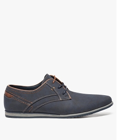 derbies homme unis avec surpiqures contrastees bleu9140301_1