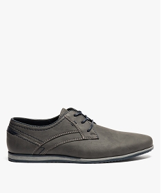 derbies homme unis avec surpiqures contrastees gris9140401_1