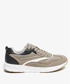 baskets homme inspiration retro running beige9141801_1