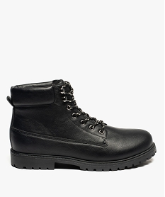 chaussures montantes homme a semelle crantee - les supaires noir bottes et boots9145801_1