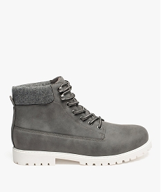 GEMO Chaussures montantes Homme à semelle crantée - Les Supaires gris standard