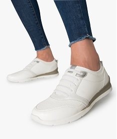 tennis femme multimatieres a enfiler blanc baskets et tennis9149101_1