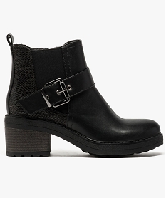 SANS GENRE GRIS BOOTS NOIR