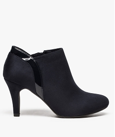 GEMO Low-boots femme à talon haut Bleu