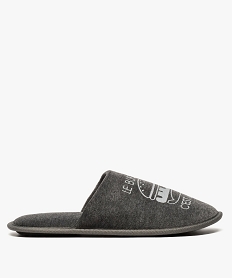 mules dinterieur homme avec motif burger gris9172001_1